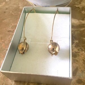 Sterling silver pomegranate earrings